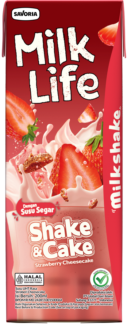 Milkshake Strawberry Cheesecake 200ml