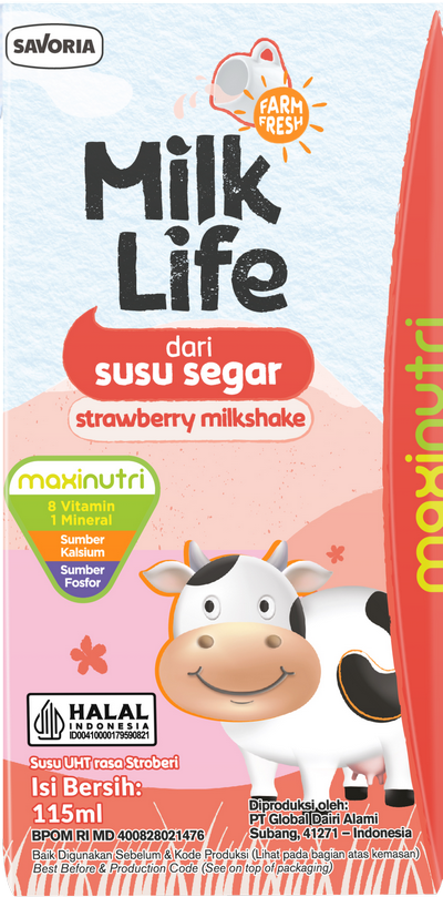 MilkLife UHT Kids Strawberry Milkshake 115ml